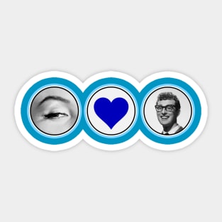 Eye Love Buddy (Blue) Sticker